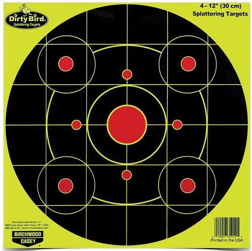 ST-BDC35925 Birchwood Casey Dirty Bird 12 Inch Sight-In Targets – 25 Pack 