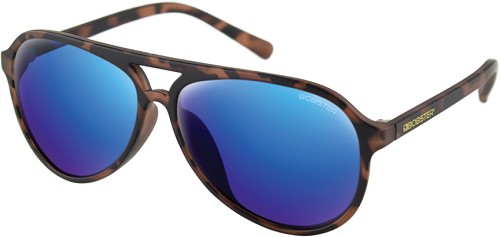 ST-BOB05675 Bobster Maverick Matte Tortoise Safety Glasses – Blue Mirror Lens 