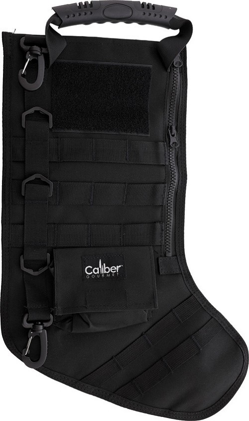ST-CBG1066 Caliber Gourmet Tactical Christmas Stocking Black 