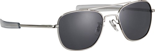 ST-HMV52BS Humvee Military Pilot Polarized Sunglasses – Silver Frame 