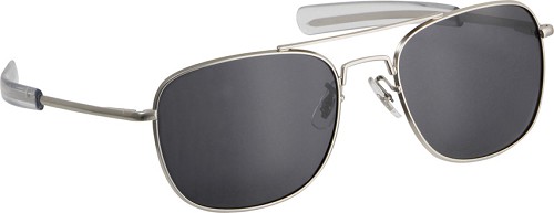 ST-HMV57BMT Humvee Military Pilot Polarized Sunglasses – Matte Silver Frame 