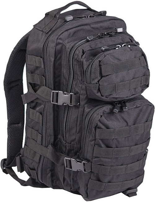 ST-M4336 Mil-Tec Small Assault Backpack – Black 20L 