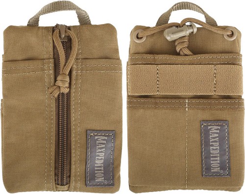 ST-MX0235DT Maxpedition Platy Pocket Organizer 4 x 6 Dark Tan 