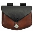 ST-PA4418 Medieval Leather Belt Bag with Bone Closure 