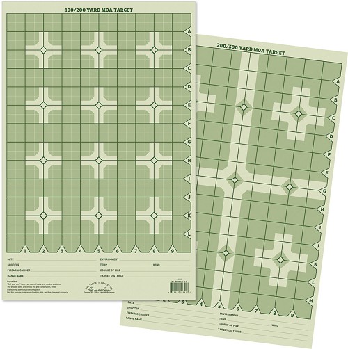ST-RITRTGMOALRC Rite in the Rain Distance Shooting Target – Cross Indicators 25 Pack 