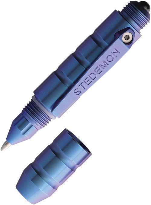 ST-STEP01BLU Stedemon EDC Tactical Pen Blue Titanium 