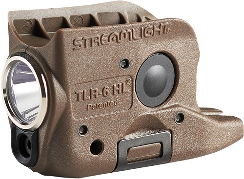 ST-STR69351 Streamlight TLR-6 HL Rechargeable Light and Green Laser for GLOCK 42 and 43 Coyote Brown 